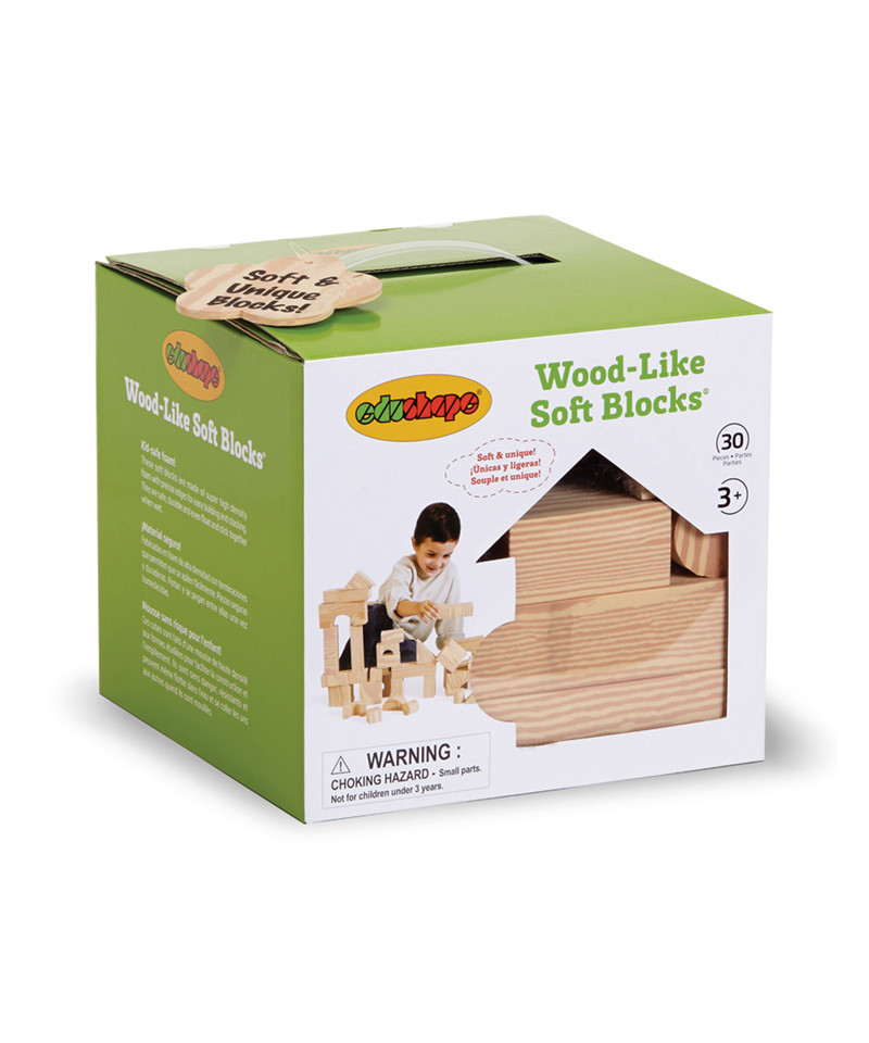 edushape wood like soft blocks