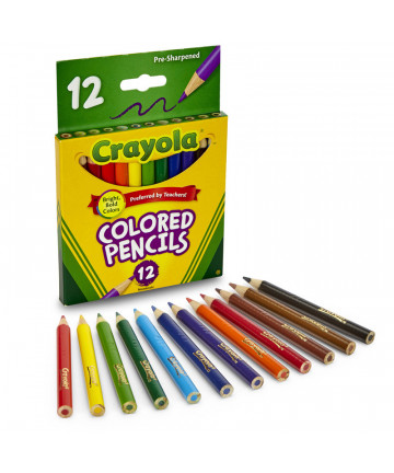 7 presharpened colored pencils 12ct