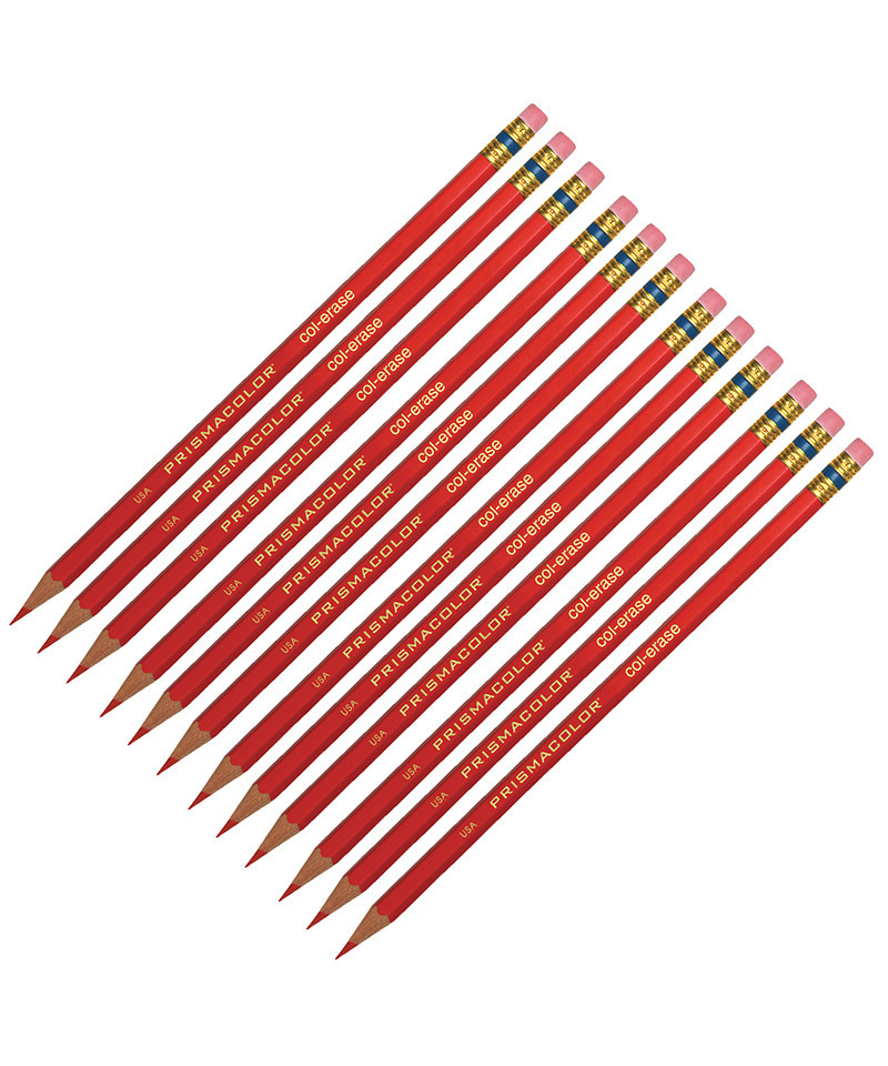 Premier ColErase® Colored Pencils, Red, Pack of 12
